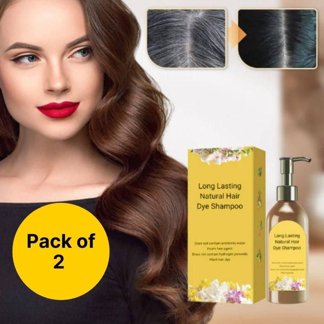 Long Lasting Natural Hair Dye Shampoo Buy 1 Get 1 Free
