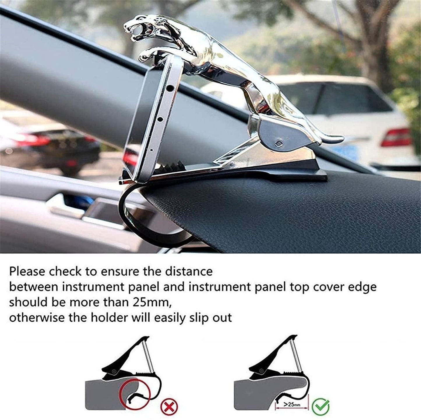 Jaguar Grip™ Dashboard Phone Holder – Universal Anti-Slip Mount for All Cars